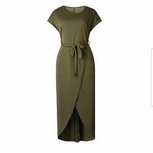 Front split maxi dress